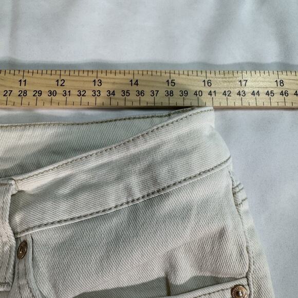 7‎ For All Mankind Jeans White Size 12 Straight Leg Womens - Picture 3 of 8